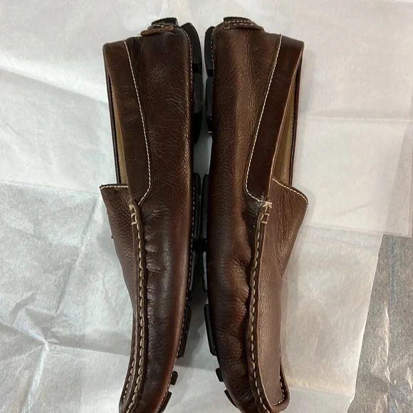 Giorgio Brutini Le Glove Dark Brown Slip-on Leather Loafers Size 11M - Picture 6 of 9